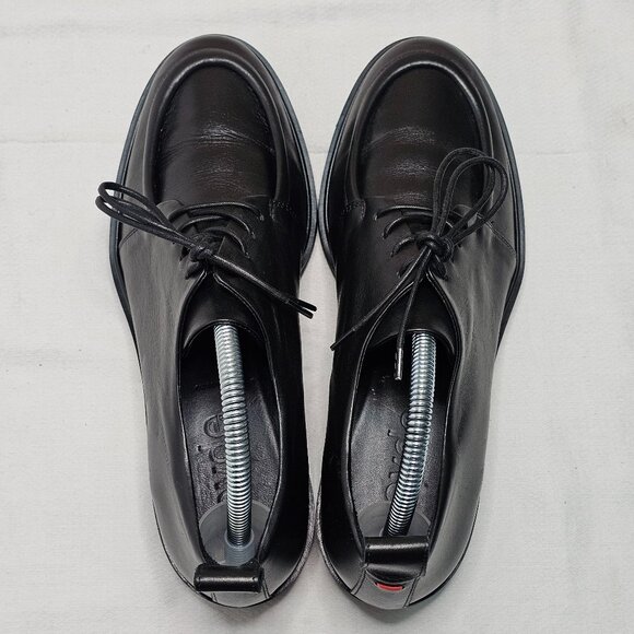 Aeyde Mara Derby Soft Calf Leather Black Oxford Shoes Women's Size EU 40 US 9 - Picture 5 of 11